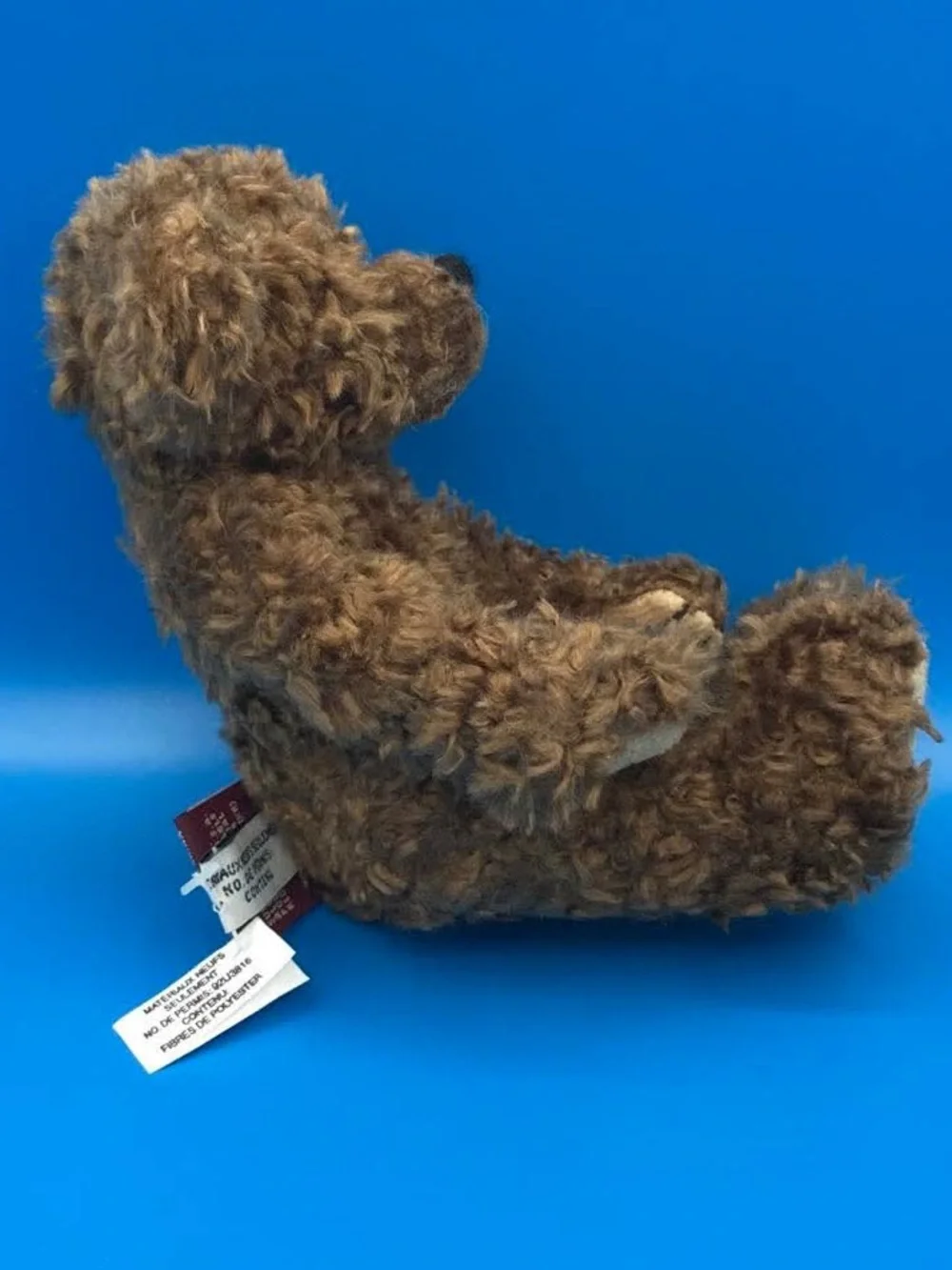1993 Ty Brown Curly Teddy Bear - Soft Mohair - Attic Treasures - - Picture 4 of 11